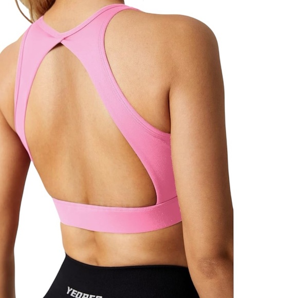 Yeoreo Cleena Pink Sports Bra Size Medium - Picture 1 of 4